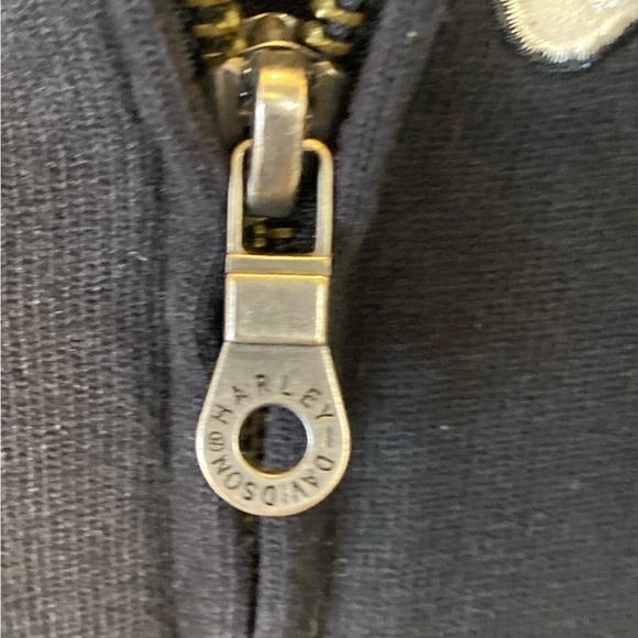 🔥 Harley-Davidson Genuine MotorClothes VarsStyle Full-Zip Hoodie L Black & Cream - Picture 8 of 9